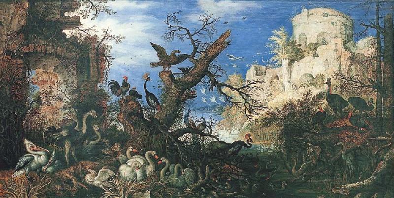SAVERY, Roelandt Landscape with Birds china oil painting image